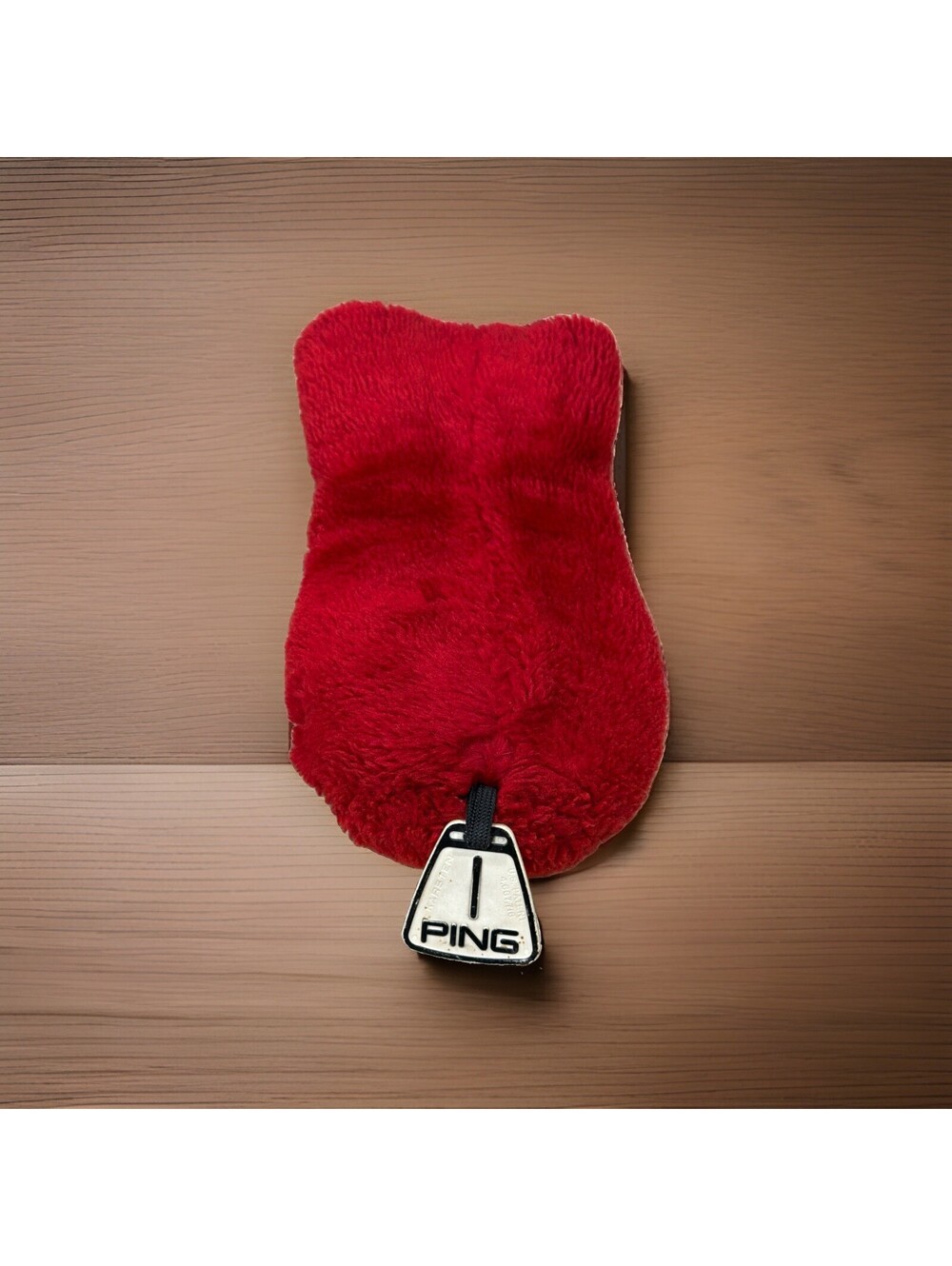 Vintage Ping Red Fuzzy Golf Club Head Cover Plush #1